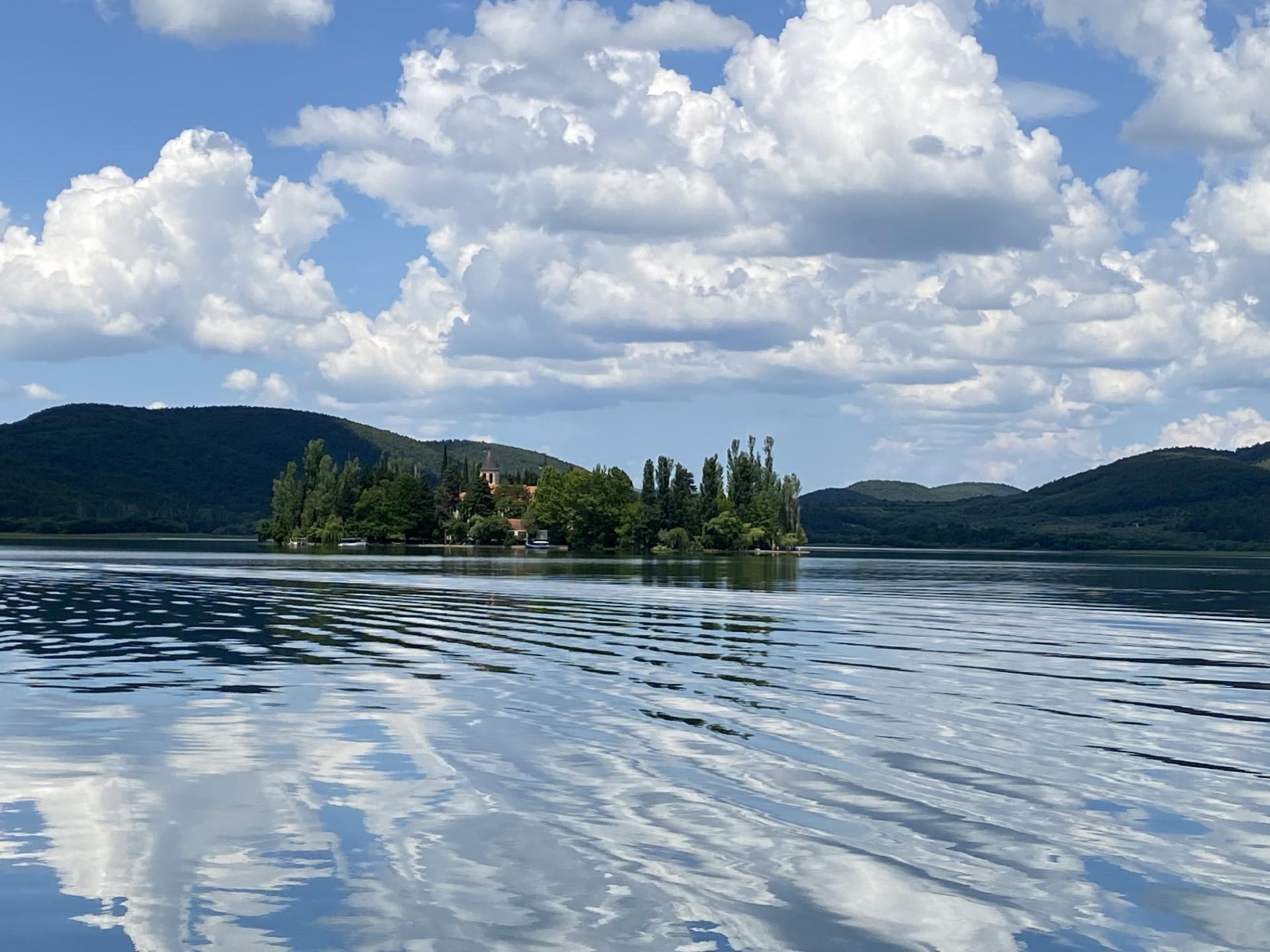 Bill Evans III: This picture was taken on a beautiful day from our ferry ride to the island of Visovac. The island features a still-functioning monastery and is owned by the Catholic Church. The island is situated between waterfalls in Krka National Park, Croatia.