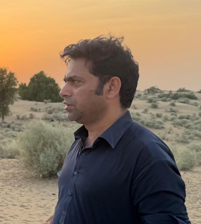 Asif in the field