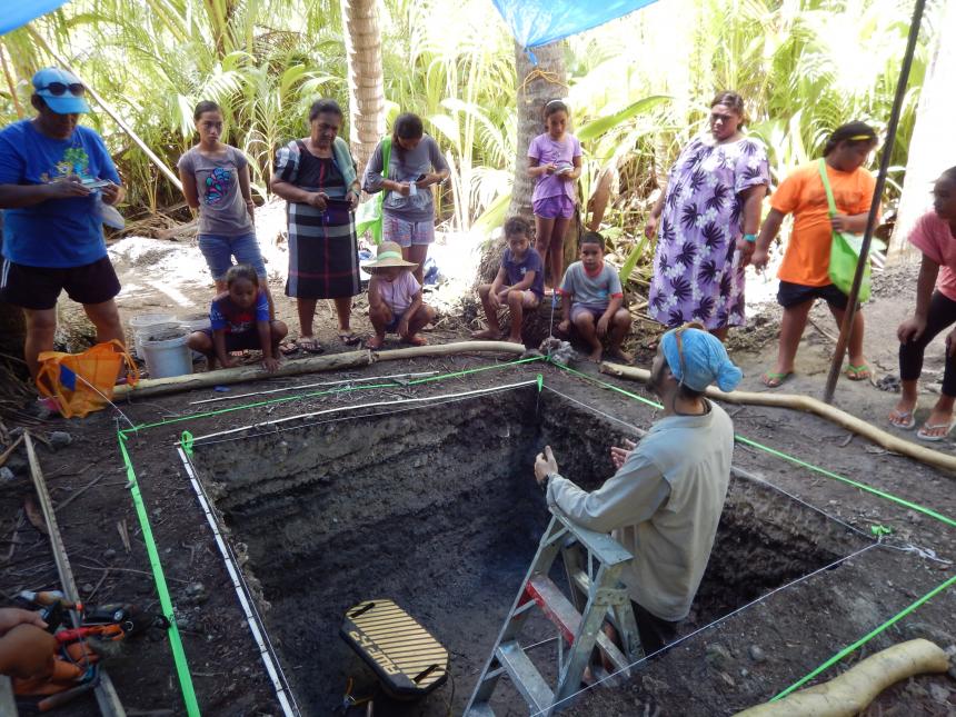 Archaeology Day on Rakahanga Atoll