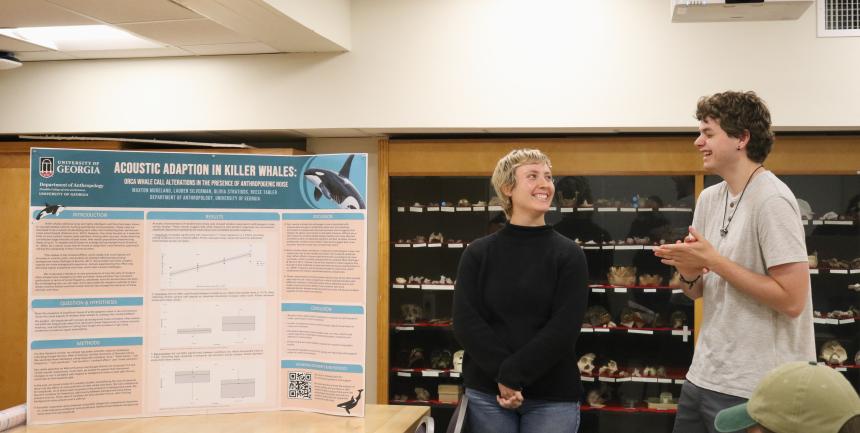 students presenting