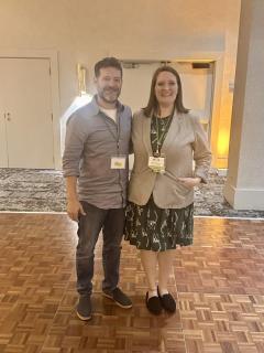 Rhiannon after receiving award