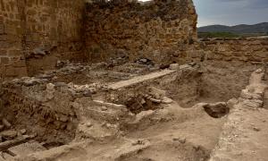 The final view of our excavation site after all of the skeletons from our stratigraphic units had been removed. 