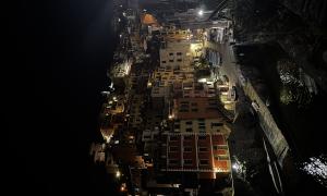 This is taken from the bottom of Riomaggiore in Cinque Terra, Italy. A beautiful view of the coast. 