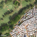 Still photo from drone video by Jonny Miller of Durban South Africa, via The Guardian.