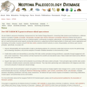 Screeshot of Neotoma Paleoecology Database website. 
