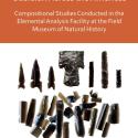 White book cover. Green stripe at top hold following text: "Archaeopress pre-columbianarchaeology 17." Below, an orange stripe holds following text: "Obsidian across the americas, compositional studies conducted in the elemental analysis facility at the field museum of natural history." Below are images are several obsidian arrowheads and shards. Very bottom text: "edited by gary m feinman and danielle j reibe."